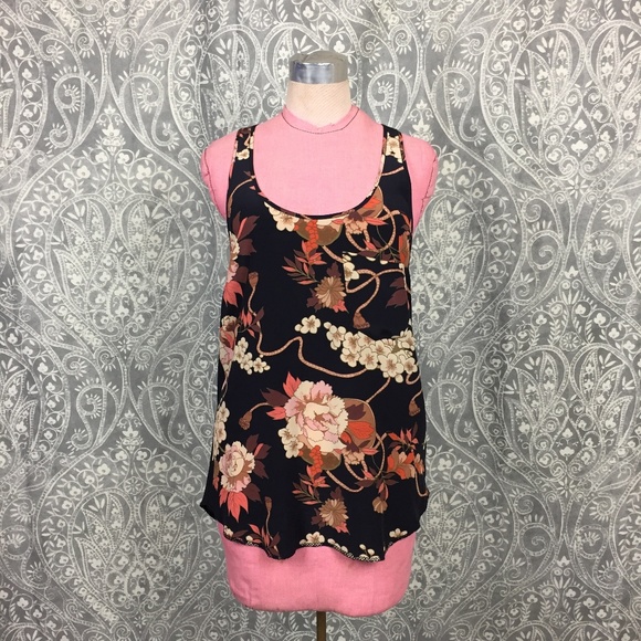 Aritzia Tops - Aritzia Wilfred Floral Peony Chinoiserie Print Top